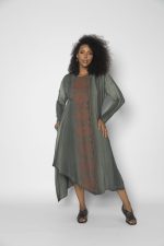 Vestido Feminino em Malha Estampado - Verde - Imagem 5