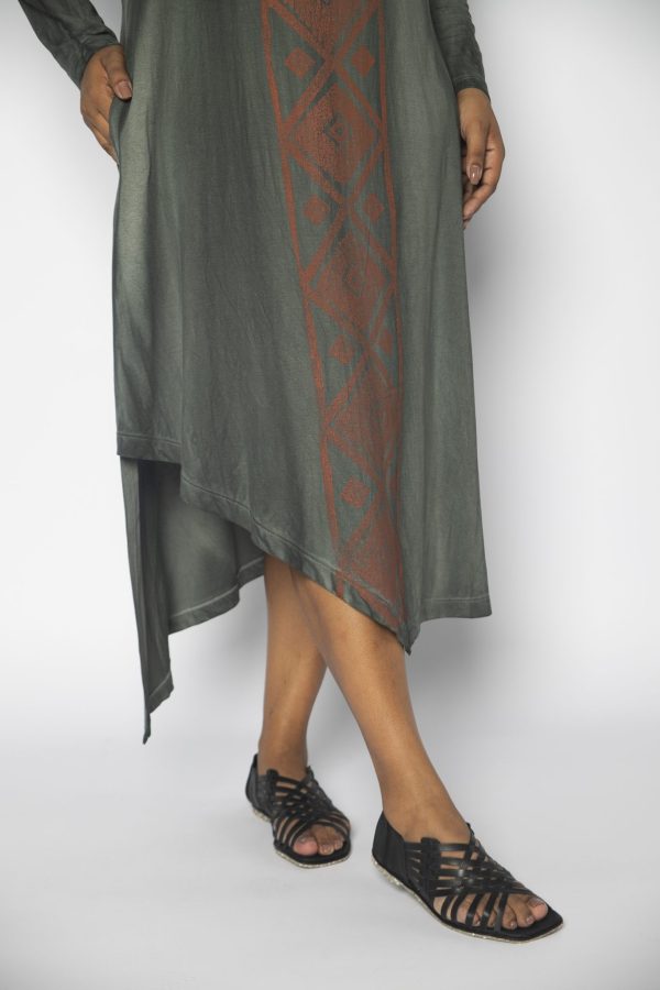 Vestido Genebra em Malha Estampado - Verde - Imagem 4