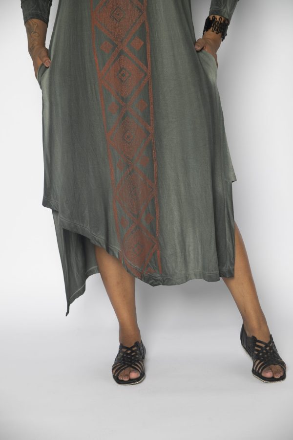 Vestido Genebra em Malha Estampado - Verde - Imagem 2