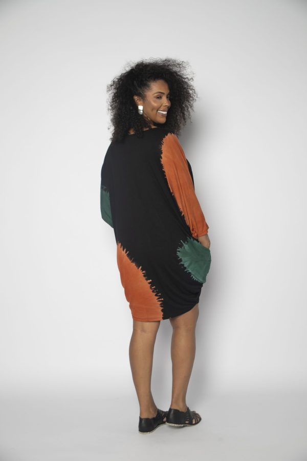 Vestido em Malha Estampado - Preto - Imagem 4