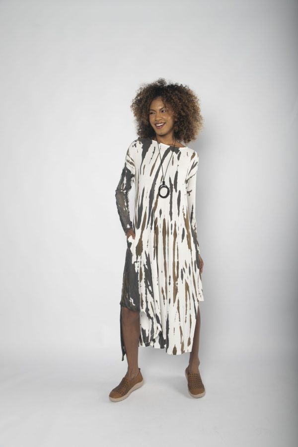 Vestido Genebra Estampado em Malha - Off - Imagem 2