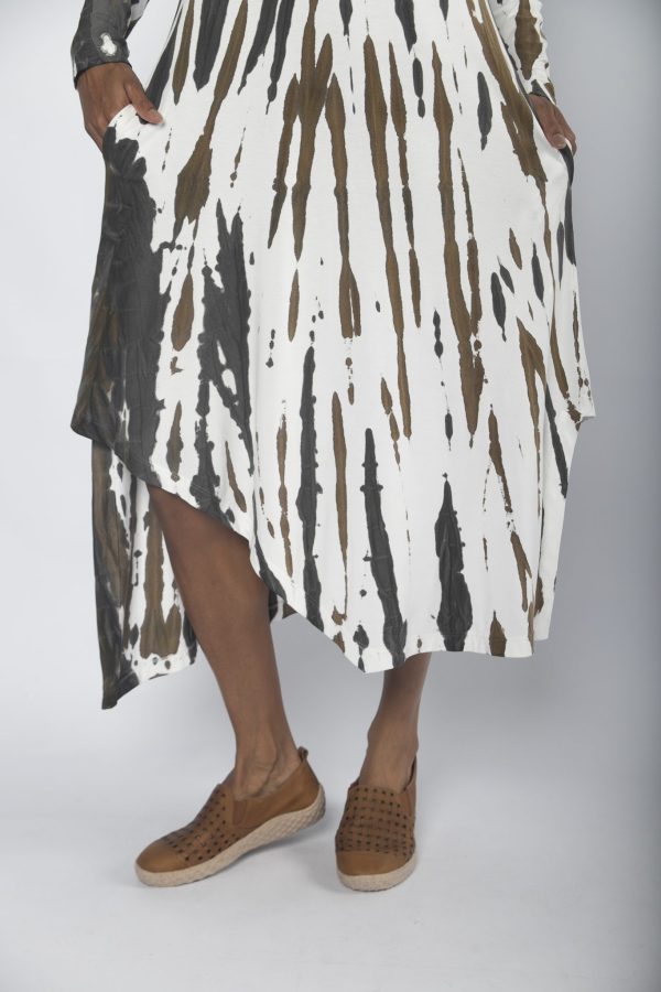 Vestido Genebra Estampado em Malha - Off - Imagem 5