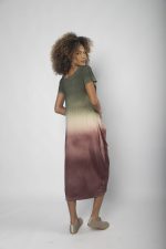 Vestido em Malha com Bolsos Estampado - Verde - Imagem 6