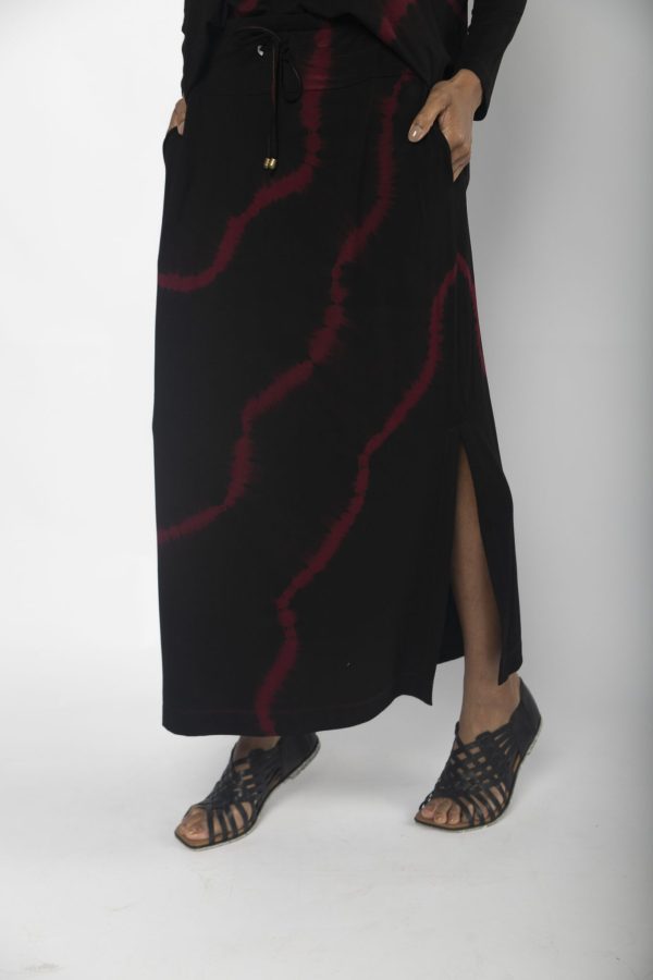 Conjunto Feminino em Malha Estampado - Vinho - Imagem 8