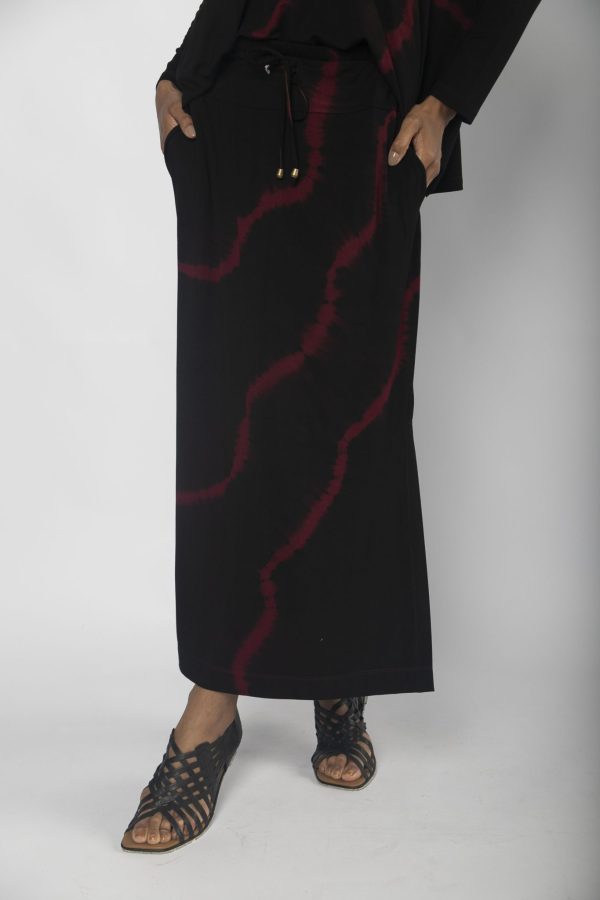 Conjunto Feminino em Malha Estampado - Vinho - Imagem 7