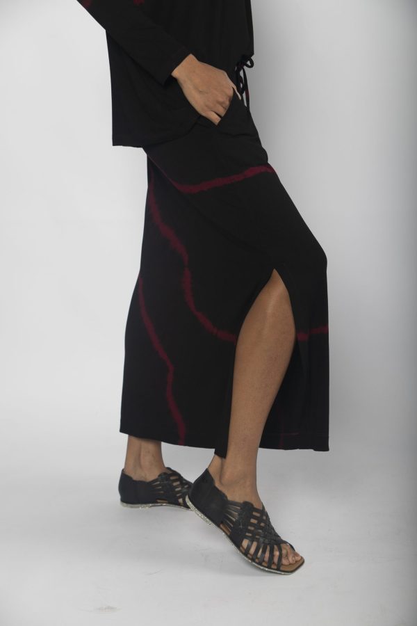 Conjunto Feminino em Malha Estampado - Vinho - Imagem 6