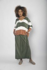 Conjunto Feminino em Malha Estampado - Listrada