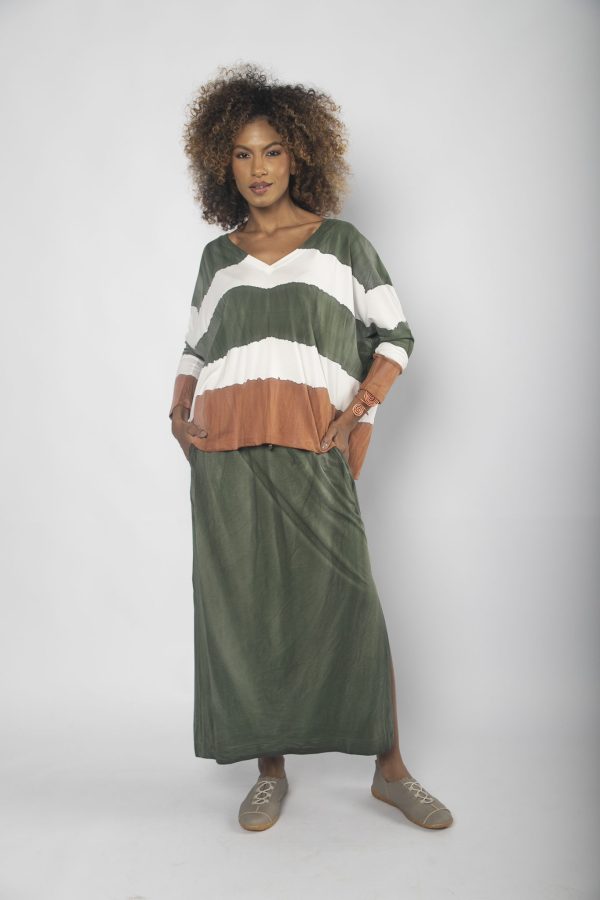 Conjunto Feminino em Malha Estampado - Listrada - Imagem 1