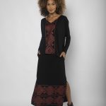 Conjunto Feminino em Malha Estampado - Preto