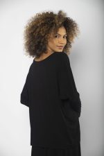 Conjunto Feminino em Malha Estampado - Preto - Imagem 3