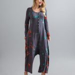 Macacão Brisa em Malha Estampado - Chumbo