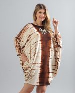 Vestido em Malha Estampado - Marrom - Imagem 4