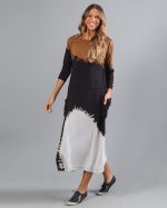 Vestido em Malha Tie Dye - Preto - Imagem 4