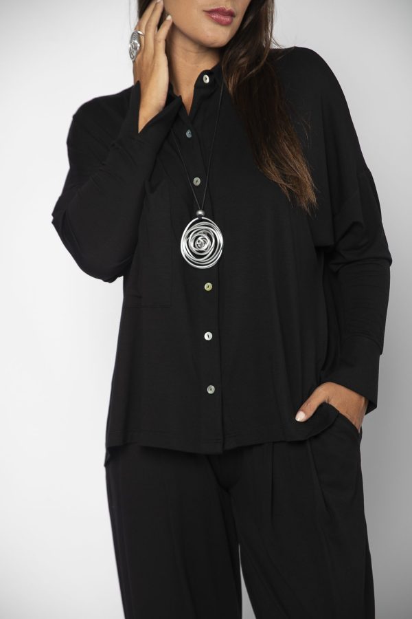 Conjunto Veneza Feminino em Malha com Botões e Bolsos - Imagem 13