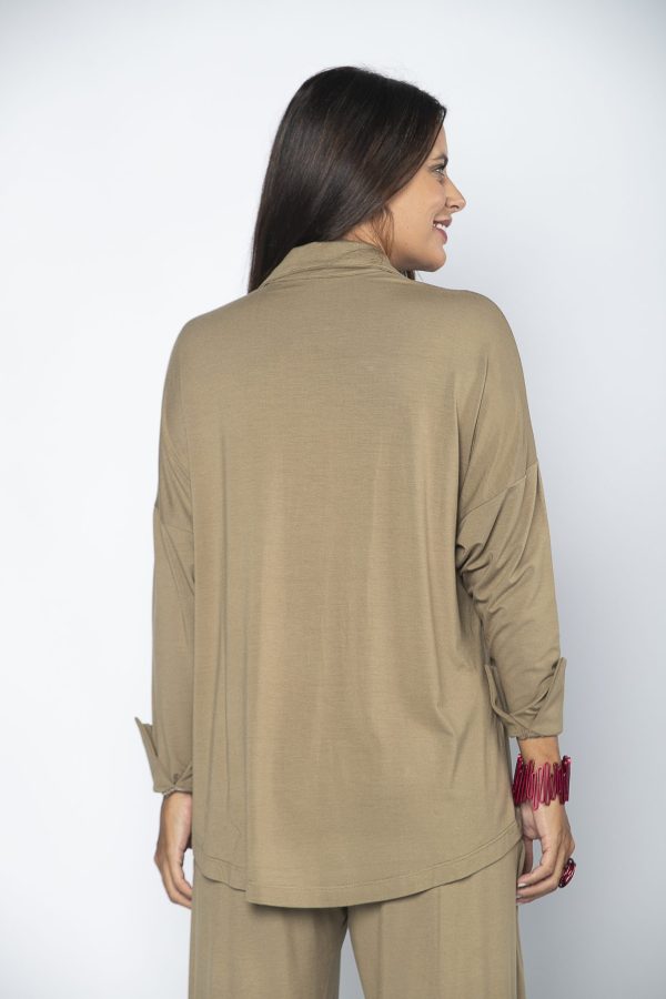 Conjunto Veneza Feminino em Malha com Botões e Bolsos - Imagem 4