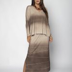 Conjunto Feminino em Malha Estampado - Degradê