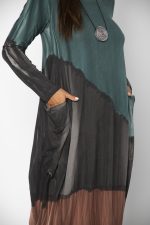 Vestido em Malha Estampado - Petróleo - Imagem 2