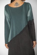 Vestido em Malha Estampado - Petróleo - Imagem 5