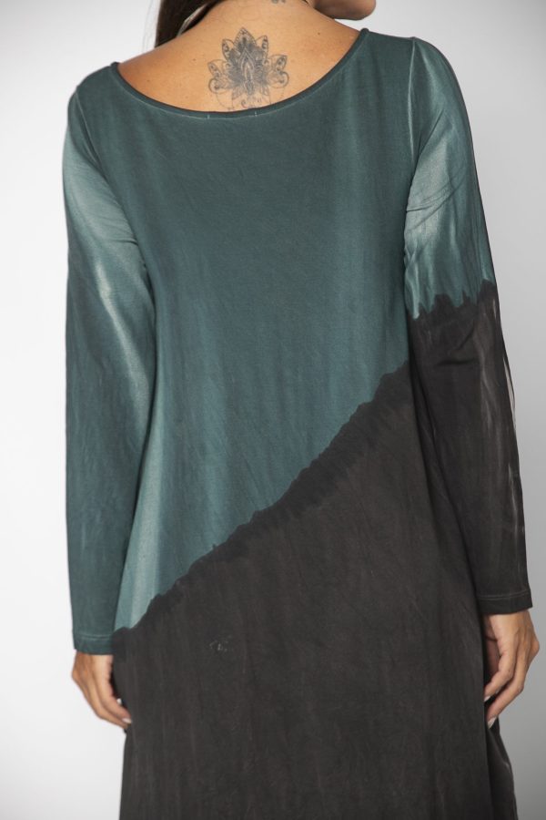 Vestido em Malha Estampado - Petróleo - Imagem 5