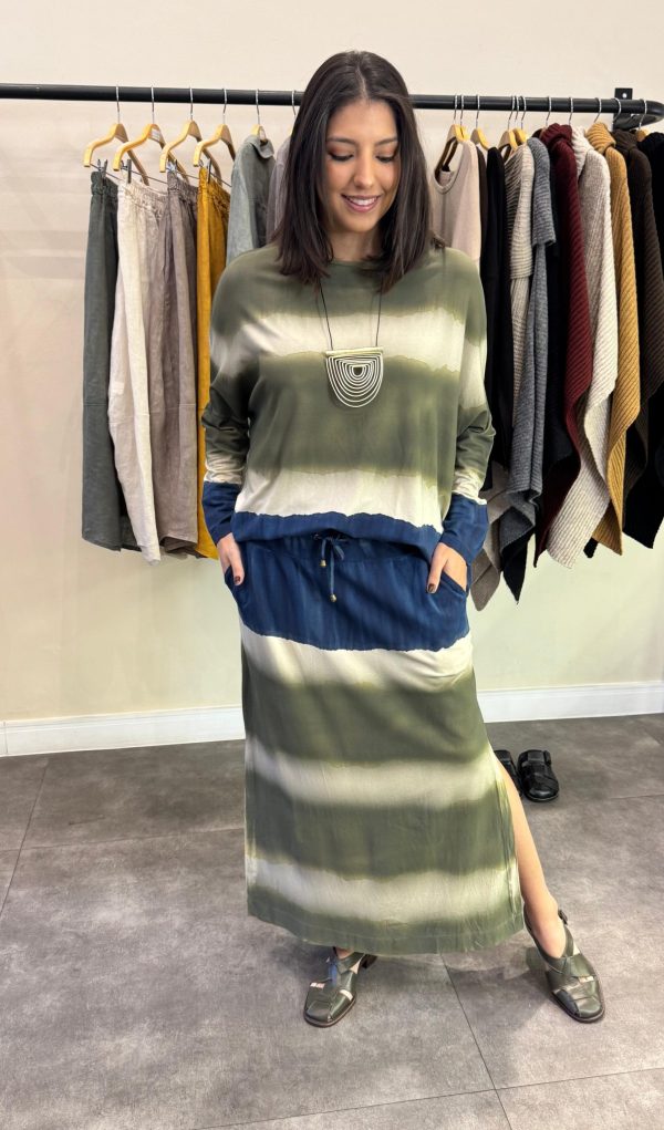 Conjunto Saia em Malha Estampado - Listrada - Imagem 1