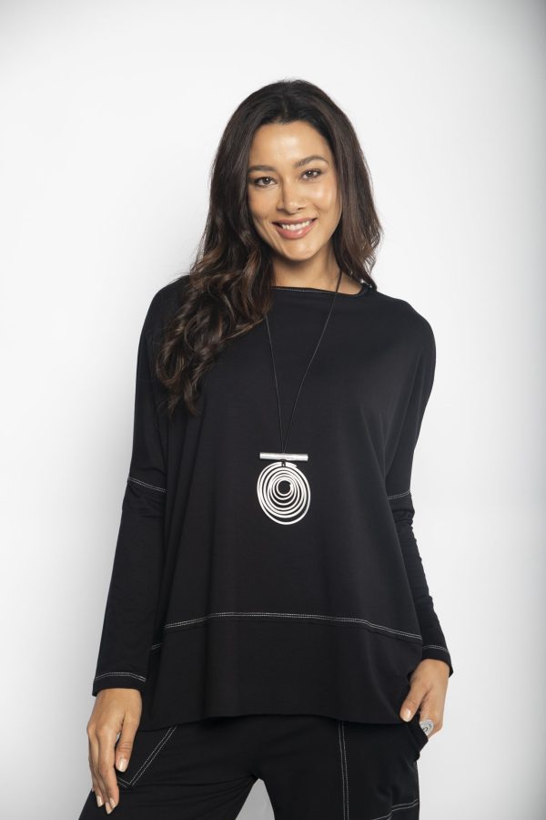 Conjunto Feminino Les em Malha Manga Longa - Preto - Imagem 2