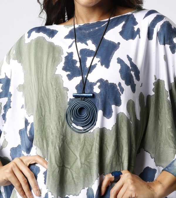 Colar Monica Krexa em Alumínio - Azul Marinho - Imagem 1