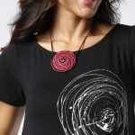 Colar Monica Krexa em Alumínio - Vermelho