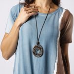 Colar Monica Krexa em Alumínio - Marrom