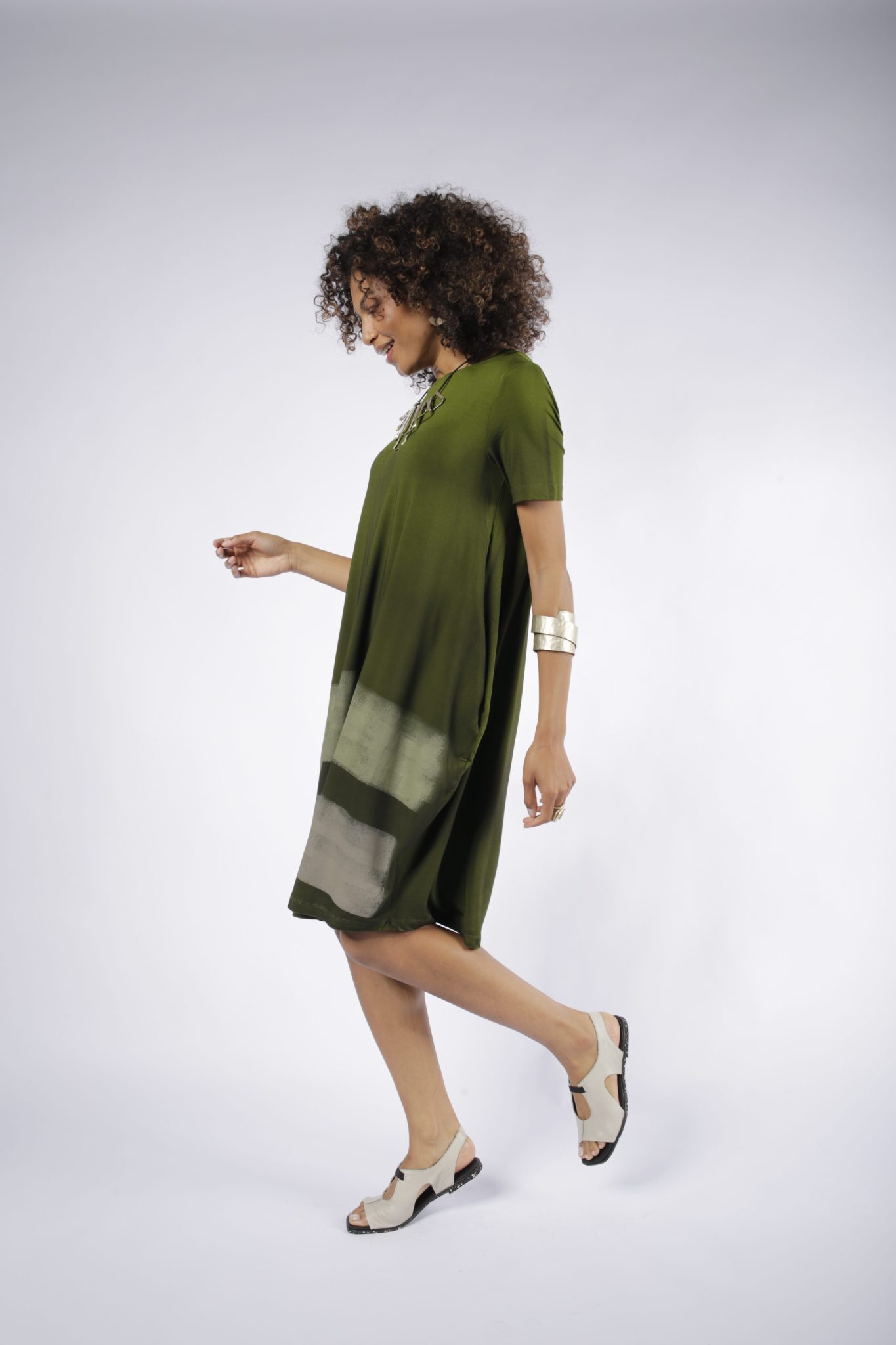 _D3_1288 Vestido Street Em Malha Curto - Pistache - Imagem 3
