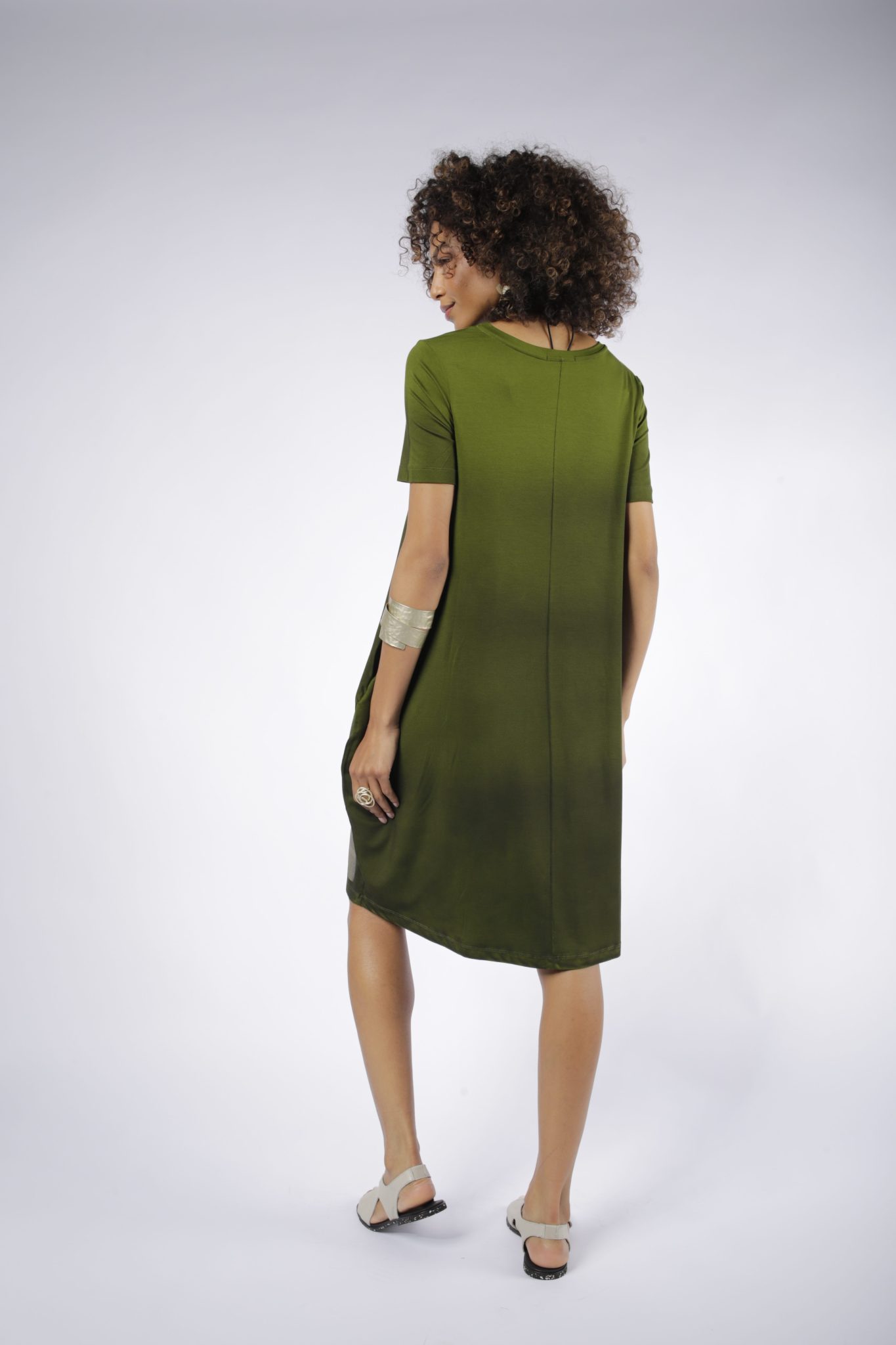 _D3_1291 Vestido Street Em Malha Curto - Pistache - Imagem 4