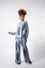 Conjunto Japão Manga Longa - Azul