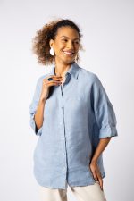 Camisa Linho Com Botões