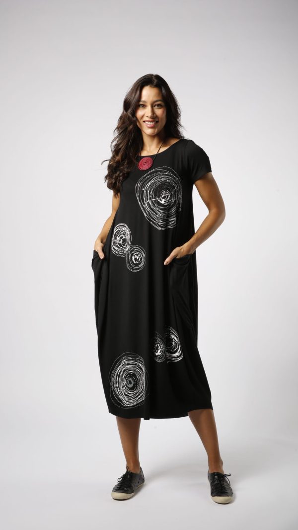Vestido Italy Manga Curta - Preto