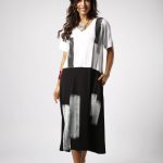 Vestido Ibiza Com Manga Curta E Bolsos Laterais - Estampado