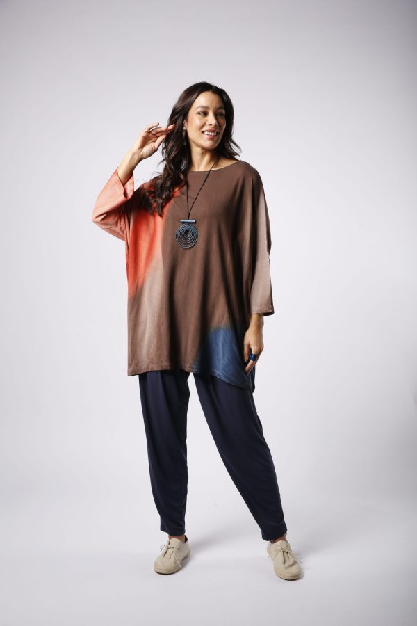 Blusa Ale Feminina Estampada - Marrom - Imagem 1