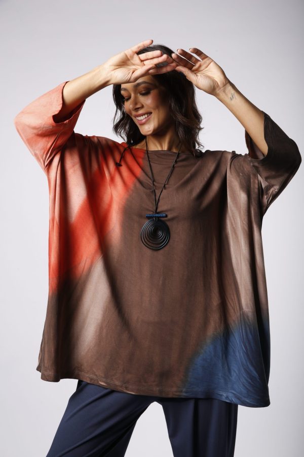 Blusa Ale Feminina Estampada - Marrom - Imagem 3