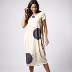 Vestido Italy Com Manga Curta - Cru