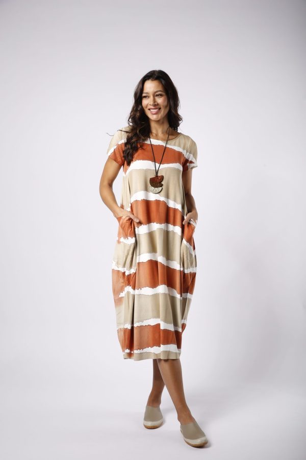 Vestido Italy Com Manga Curta - Listrada - Imagem 1