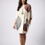 Vestido Feminino Estampado Curto - Areia