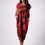 Vestido Italy Manga Curta - Cereja