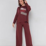 Conjunto Japão Manga Longa - Marrom