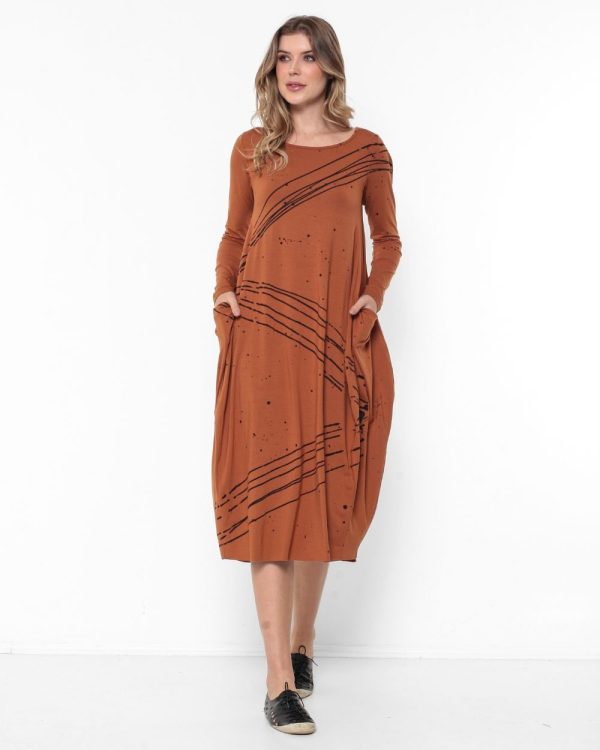 Vestido Italy Com Manga Curta - Ambâr - Imagem 1