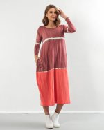 Vestido Street Com Manga Longa - Terra