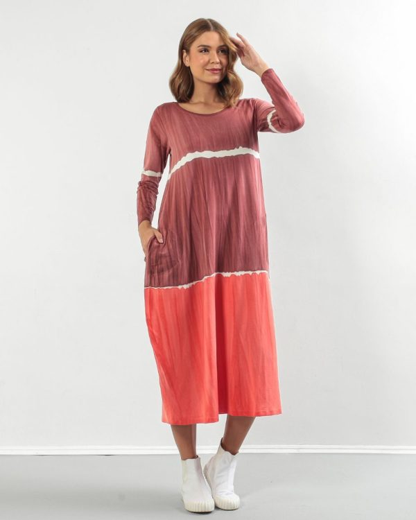Vestido Street Com Manga Longa - Terra - Imagem 1