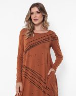 Vestido Italy Com Manga Curta - Ambâr - Imagem 2