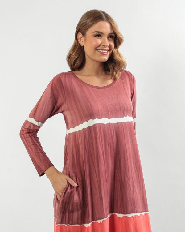 Vestido Street Com Manga Longa - Terra - Imagem 2