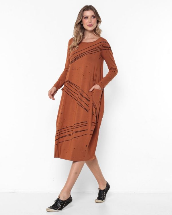 Vestido Italy Com Manga Curta - Ambâr - Imagem 3
