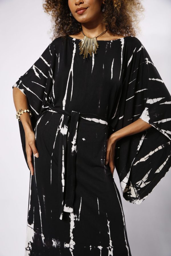 Vestido Maiorca Com Manga Curta - Preto - Imagem 2