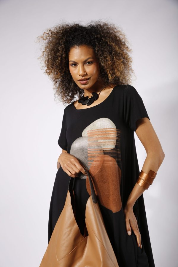 Vestido Italy Com Manga Curta - Estampado - Imagem 2