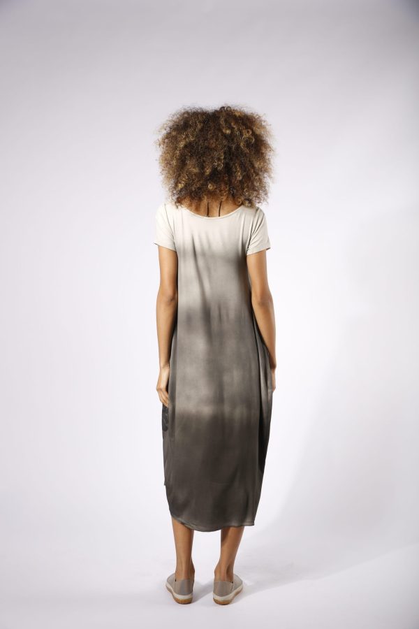 Vestido Italy Com Manga Curta - Degradê - Imagem 4